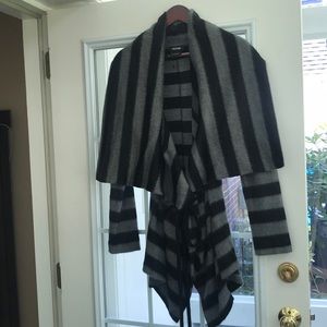 Isabel de Pedro dramatic collared wrap sweater